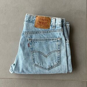 Levi's 505 34x32 Light Blue Men’s Straight Fit Jeans MADE IN USA